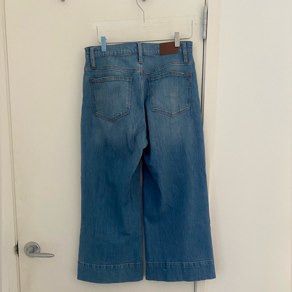Madewell Wide Leg High Rise Crop Delancey Jeans - Picture 14 of 14